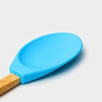 Ложка гарнирная Доляна «Бамбук», силикон, 34 см, цвет МИКС Ложка гарнирная Доляна «Бамбук», силикон, 34 см, цвет МИКС