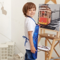 Фартук детский Этель &laquo;Синий милитари&raquo;, 49 х 39 см