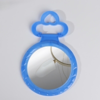 Зеркало настольное - подвесное &laquo;Круг&raquo;, с рамкой под фотографию, d зеркальной поверхности 12,5 см, цвет МИКС