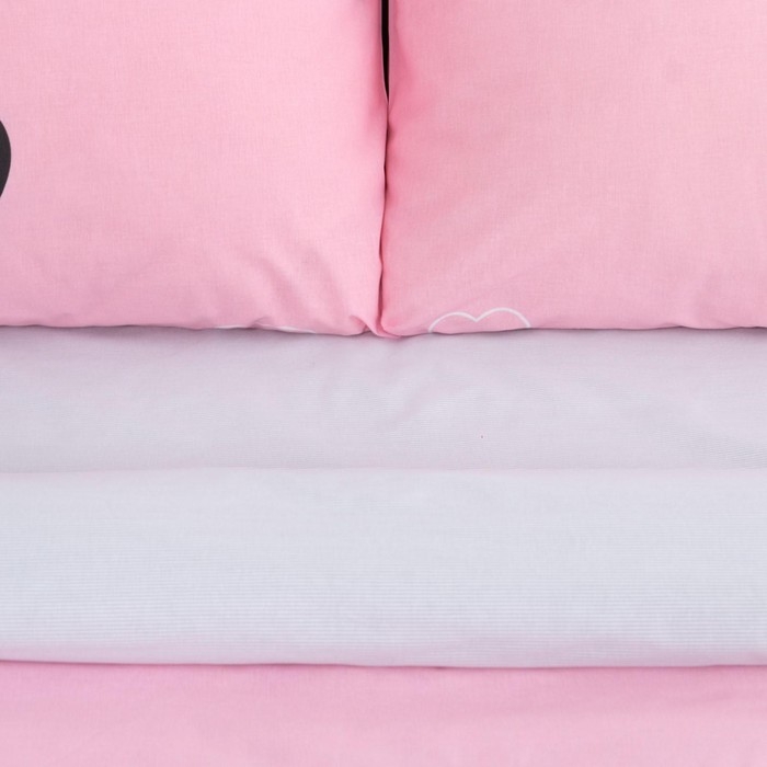 Постельное белье Этель евро Pink heart 200*217 см,240*220 см,70*70 см -2 шт
