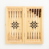 Нарды "Парусник", деревянная доска 60 х 60 см, с полем для игры в шашки Нарды "Парусник", деревянная доска 60 х 60 см, с полем для игры в шашки