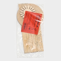 Салфетница деревянная &laquo;Вечерний наряд&raquo;, с подставкой под зубочистки, 25&times;13&times;13 см