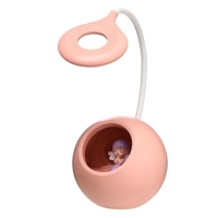 Настольная лампа с ночником "Принцесса" LED 3000К-6000К 5Вт USB АКБ розовый 14х14х44см RISALUX 9413 Настольная лампа с ночником "Принцесса" LED 3000К-6000К 5Вт USB АКБ розовый 14х14х44см RISALUX 9413