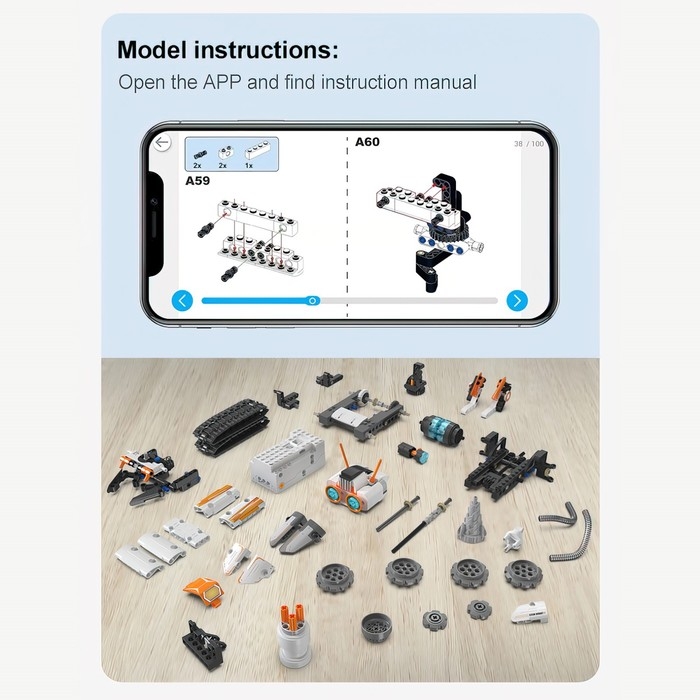 Конструктор радиоуправляемый &laquo;Робот&raquo;, 462 детали