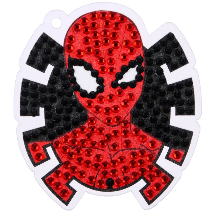 Алмазная мозаика на брелоке, 6.5х6.3 см, Человек-паук Алмазная мозаика на брелоке, 6.5х6.3 см, Человек-паук