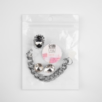 Аксессуары для обуви «Роскошь», 4 шт, цвет серебряный Аксессуары для обуви «Роскошь», 4 шт, цвет серебряный