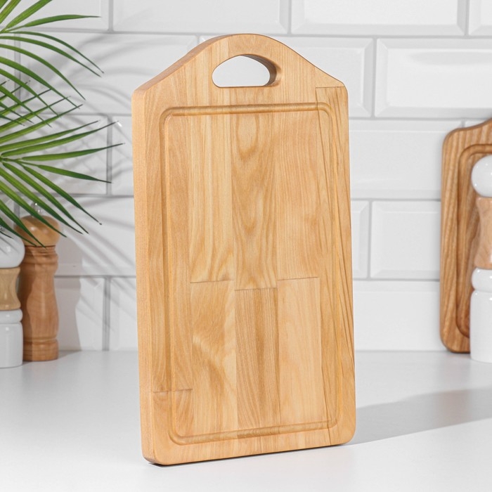 Доска разделочная и сервировочная КОРОМЫСЛО, 34х20х2,2 см, береза Доска разделочная и сервировочная КОРОМЫСЛО, 34х20х2,2 см, береза