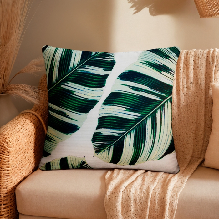 Наволочка декоративная Этель Тропики &laquo;Leaves&raquo; 40х40 см, велюр