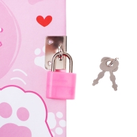 Записная книжка подарочная, 45 листов, линия, на замке, на гребне, Лапки (17,8х13см) Записная книжка подарочная, 45 листов, линия, на замке, на гребне, Лапки (17,8х13см)