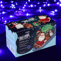 Гирлянда «Нить» 20 м, IP20, тёмная нить, 200 LED, свечение синее, 8 режимов, 220 В Гирлянда «Нить» 20 м, IP20, тёмная нить, 200 LED, свечение синее, 8 режимов, 220 В