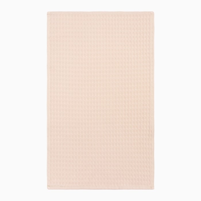Набор кухонных полотенец Доляна, цвет бежевый, 35х60см-2шт, 100% хл, крупная вафля, 220 гр/м2