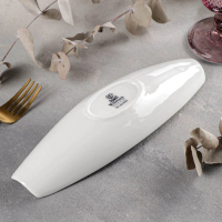 Блюдо фарфоровое Wilmax, 25,5&times;7,5 см, цвет белый