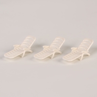 Миниатюра кукольная &laquo;Шезлонг&raquo;, набор 3 шт., размер 1 шт. &mdash; 1,5 &times; 5 &times; 2 см