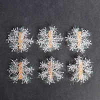 Прищепки для декора &laquo;Снежинки&raquo; белые, 6 шт.