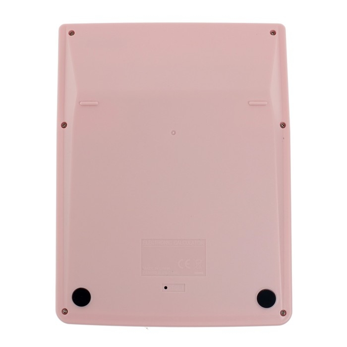 Калькулятор настольный большой, 12-разрядный, SKAINER SK-555PK, 2 питание, 2 память, 155 x 205 x 35 мм, розовый Калькулятор настольный большой, 12-разрядный, SKAINER SK-555PK, 2 питание, 2 память, 155 x 205 x 35 мм, розовый