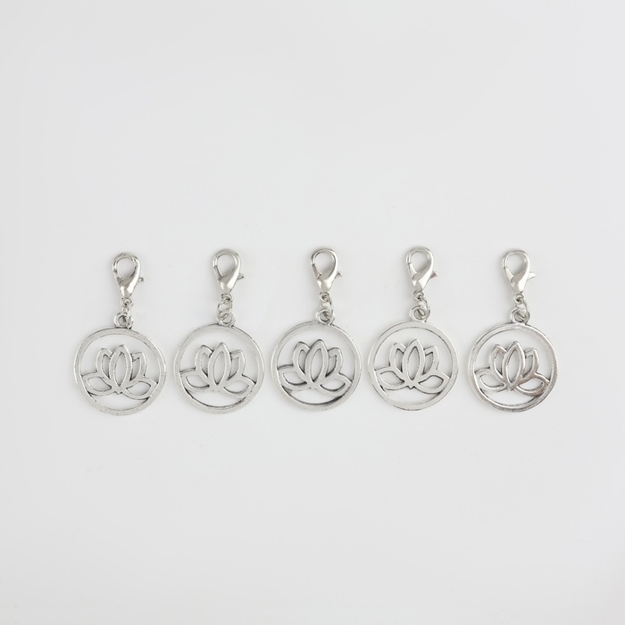 Маркеры для петель «Лотос», d = 20 мм, 5 шт, цвет серебряный Маркеры для петель «Лотос», d = 20 мм, 5 шт, цвет серебряный