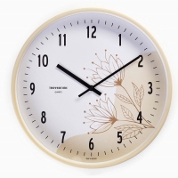 Часы настенные, серия: Интерьер, "Цветы", плавный ход, d-30.5 см Часы настенные, серия: Интерьер, "Цветы", плавный ход, d-30.5 см