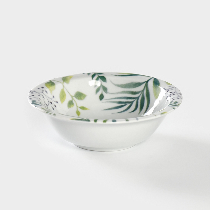 Салатник фарфоровый &laquo;Альпина&raquo;, d=16 см, 350 мл, цвет белый