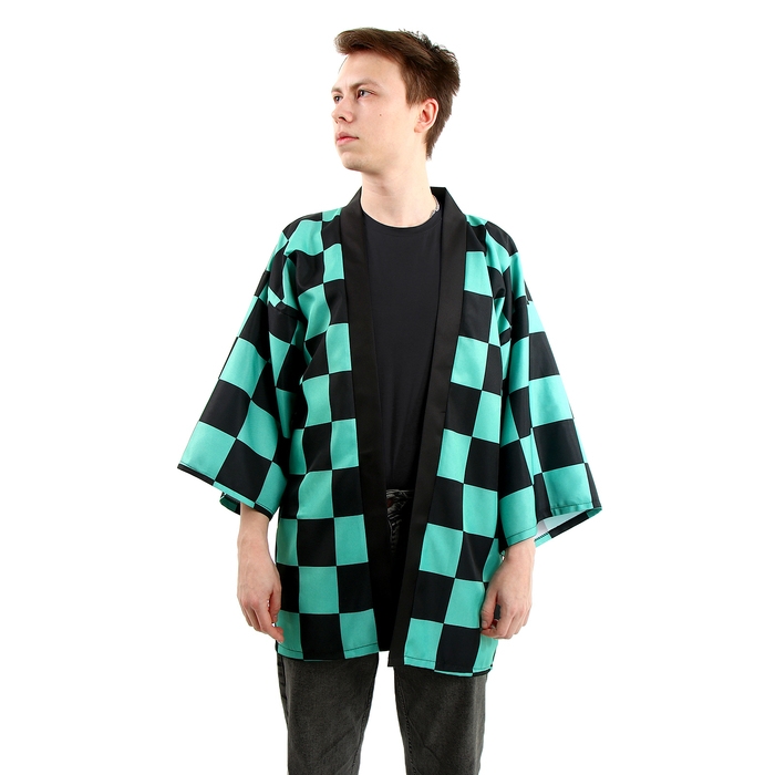 Карнавальное хаори «Демонический клинок», р. 48-50 (XL), цвет зелёный Карнавальное хаори «Демонический клинок», р. 48-50 (XL), цвет зелёный