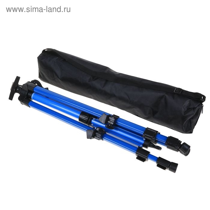 Мольберт телескопический, тренога, металлический, синий, размер 51 - 153 см Мольберт телескопический, тренога, металлический, синий, размер 51 - 153 см