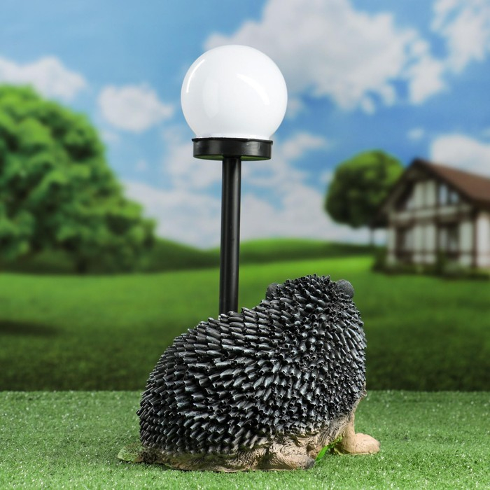 Садовый фонарь Садовый фонарь "Ёжик на ножках с фонарем" 25 см МИКС