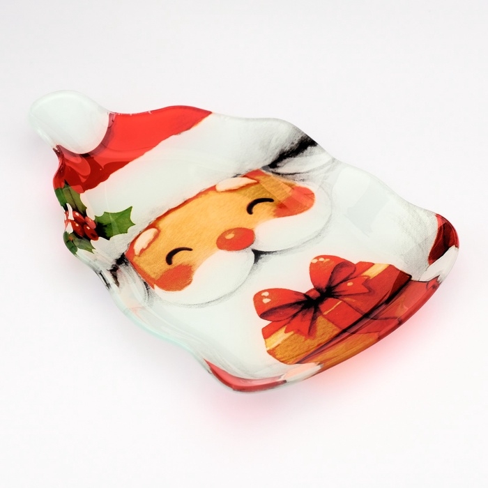 Тарелка Тарелка "Дедушка Мороз", 13,8 х 20,5 см