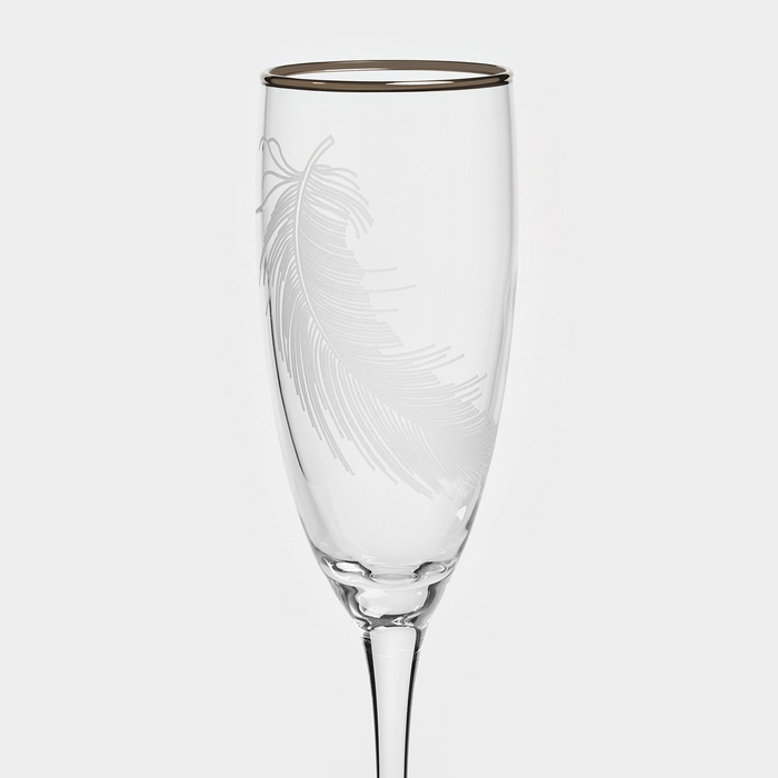 Набор стеклянных бокалов &laquo;Перо&raquo;, 170 мл, 6 шт