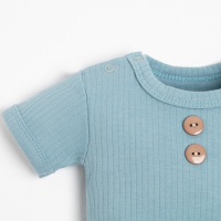 Боди Крошка Я Nature, синий, р.24, рост 68-74 см