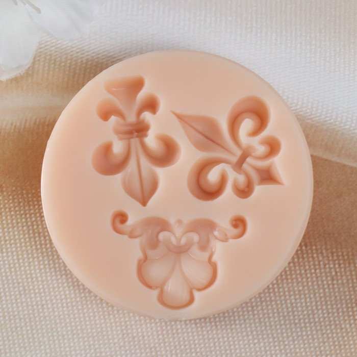 Молд силикон Молд силикон "Резные наконечники"3х2,6х0,6 2,9х1,9х0,6 3х2х0,6 см