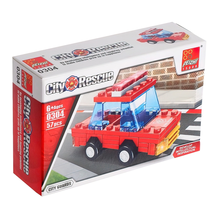 Конструктор &laquo;Пожарная охрана&raquo;, 48-59 деталей, МИКС