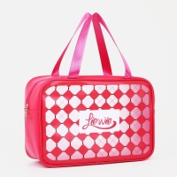 Косметичка на молнии, цвет малиновый Косметичка на молнии, цвет малиновый