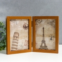 Фоторамка МДФ на 2 фото 10х15 см "Сосна" 16х3х23,5 см Фоторамка МДФ на 2 фото 10х15 см "Сосна" 16х3х23,5 см