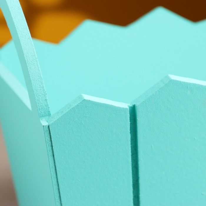 Кашпо деревянное 25&times;16&times;17 см "Мария", ручки боковые, МДФ, Тиффани