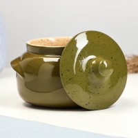 Горшок керамический для запекания "Новарусса" №5, 0,5л / 14х12см, оазис Горшок керамический для запекания "Новарусса" №5, 0,5л / 14х12см, оазис