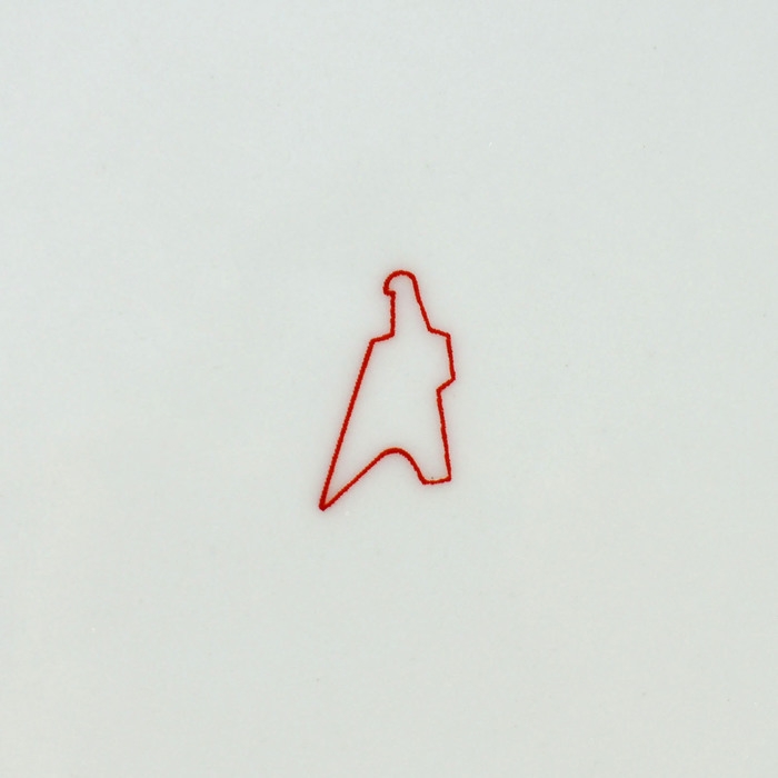 Тарелка фарфоровая &laquo;Розовый цветок&raquo;, d=24 см