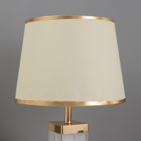 Лампа настольная "Корона" 1х40Вт Е27 1х3Вт LED золото 23х23х43см