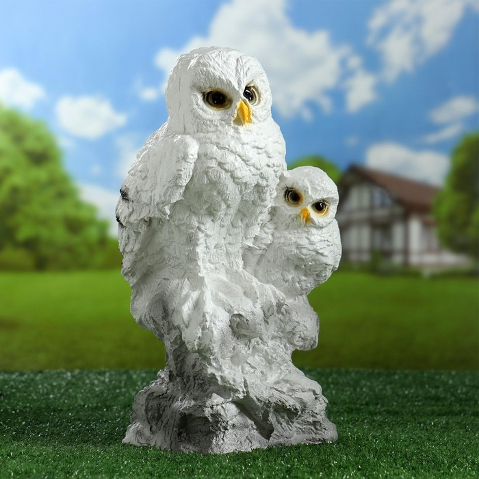 Садовая фигура Садовая фигура "Совы полярные" 33см
