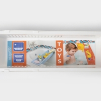 Полка на ванну Toys, 57-89 см, цвет снежно-белый