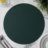 Салфетка сервировочная на стол «Тэм», d=38 см, цвет зелёный Салфетка сервировочная на стол «Тэм», d=38 см, цвет зелёный