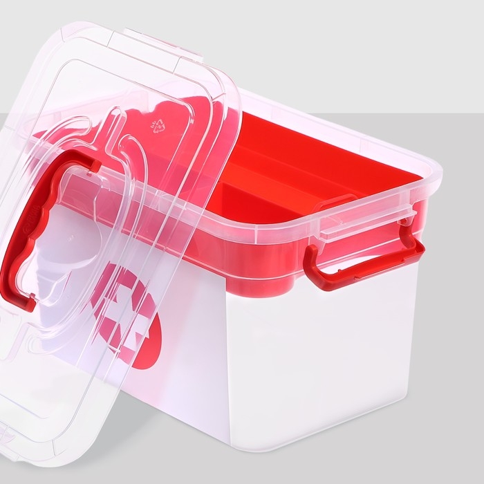 Ящик для хранения «Аптечка», с вкладышем, 6,5 л Ящик для хранения «Аптечка», с вкладышем, 6,5 л