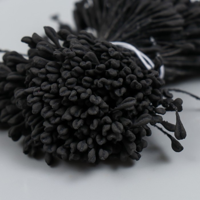 Тычинки для цветов "Чёрный" набор 360 шт длина 6 см