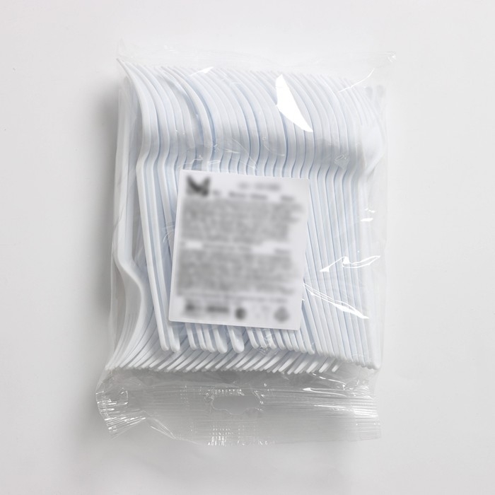 Вилка одноразовая Nature, 15,8 см, из кукурузного крахмала, цвет белый, микс