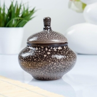 Сахарница "Орнамент" 0,35л / 11х11см, мрамор Сахарница "Орнамент" 0,35л / 11х11см, мрамор