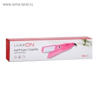 Щипцы-гофре Luazon LF-17, 45 Вт, керамическое покрытие, 35х80 мм, 160°C, розовые Щипцы-гофре Luazon LF-17, 45 Вт, керамическое покрытие, 35х80 мм, 160°C, розовые