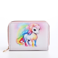 Кошелёк детский на молнии «Выбражулька», цвет розовый Кошелёк детский на молнии «Выбражулька», цвет розовый