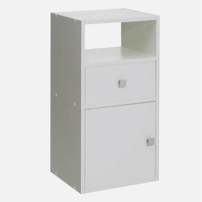 Стеллаж №3 DICE CUBE 2 секции, 360х320х705, Белый