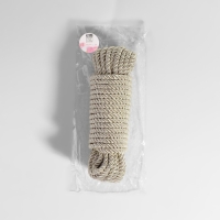 Шнур витой, d = 5 мм, 9 &plusmn; 1 м, цвет перламутровый