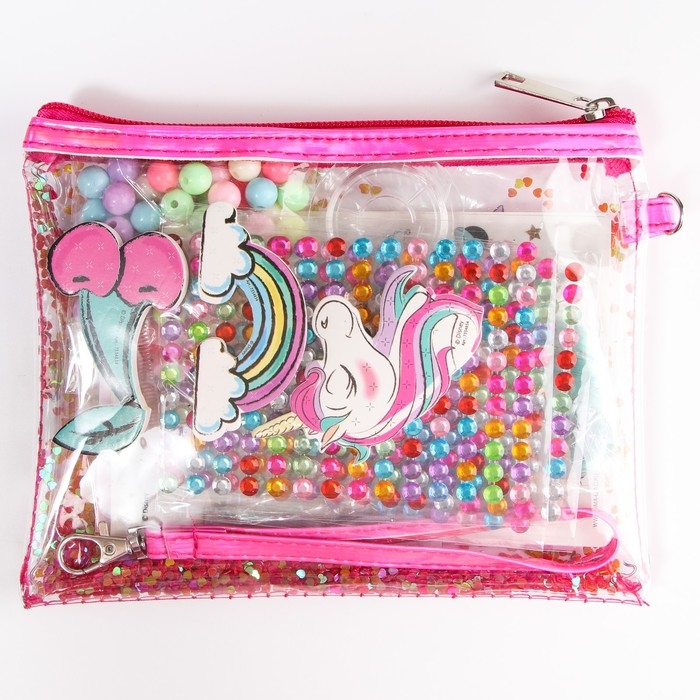 Набор для творчества &laquo;Набор красоты. Минни Маус&raquo;, с прядями, тату, стразами, в сумочке