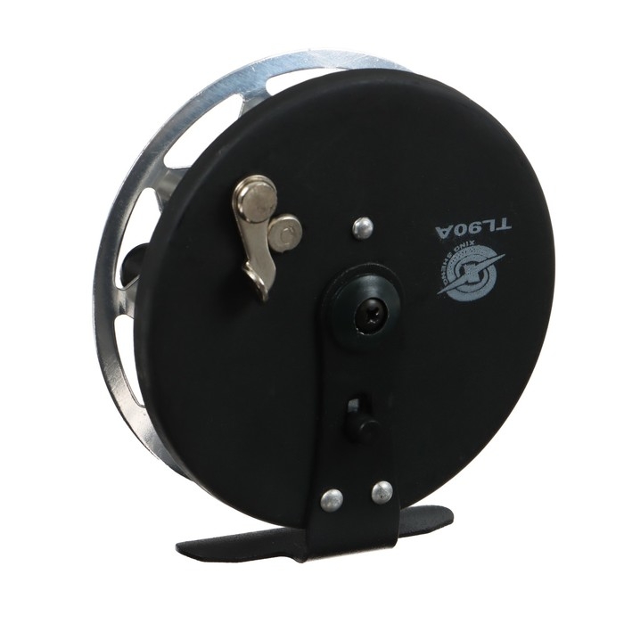 Катушка инерционная, 2 подшипника, металл, диаметр 9 см, цвет серебристый, TL90A