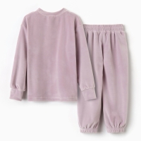 Костюм детский (свитшот, брюки) KAFTAN Plushy р.36 (134-140), лиловый